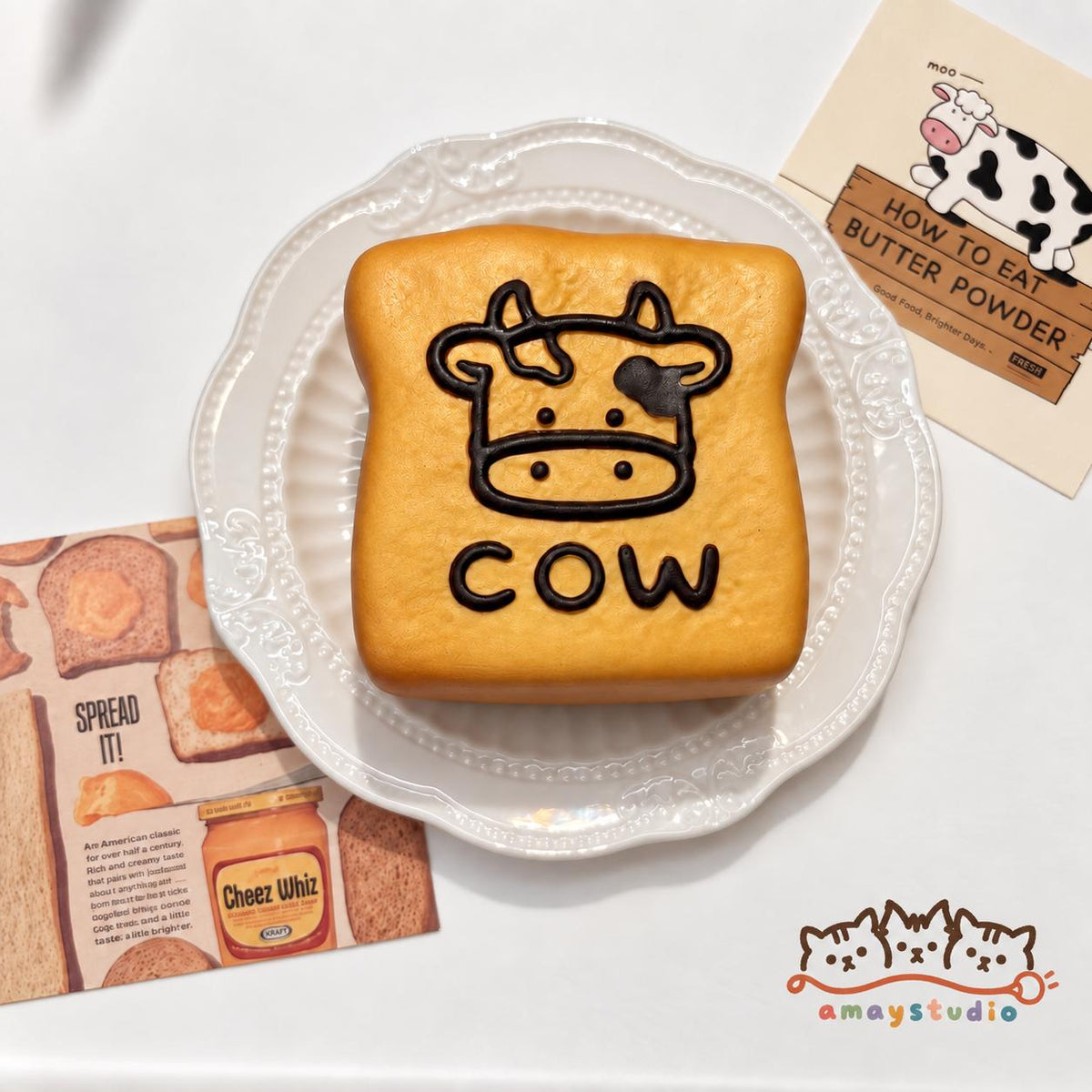 Cute Cow Milk Cube Squishy Toy Soft Stress Relief Fidget Slow-Rising Food Squishy Toy, Cute Bread-Shaped Squishy Toy, Toast, Cake for Squeezing, Soft Fidget Toy for Stress Relief, Gift for Kids and Adults, Flower, Lamp, Starry, Bag.