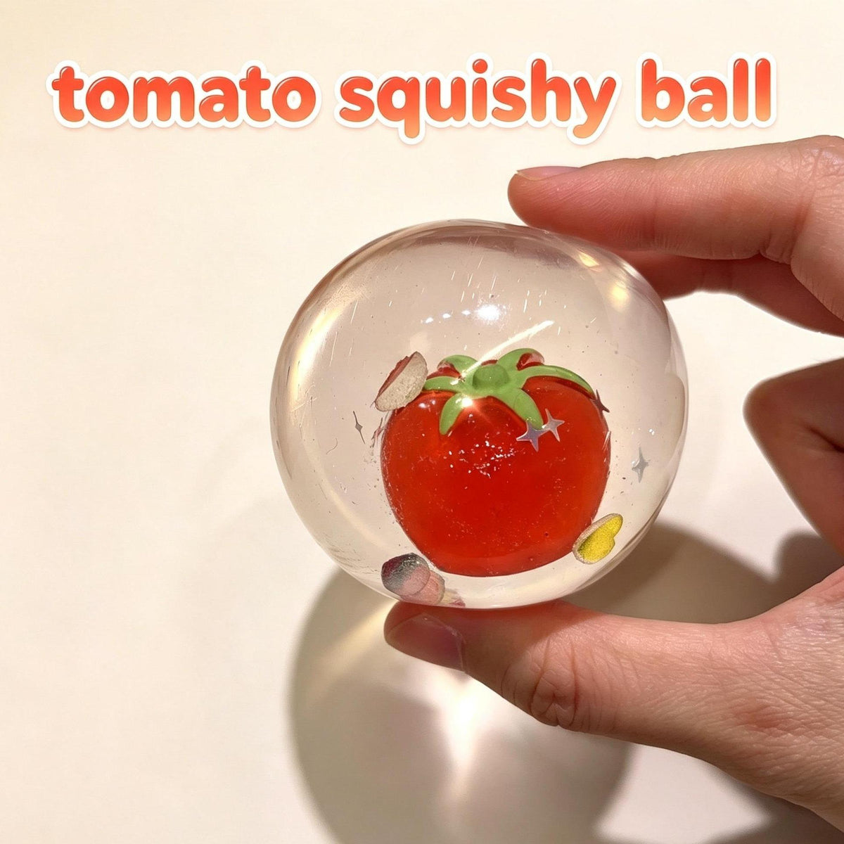 tomato Bubble Jelly Squishy Squeeze Jelly Ball Soft Stress Relief Toy