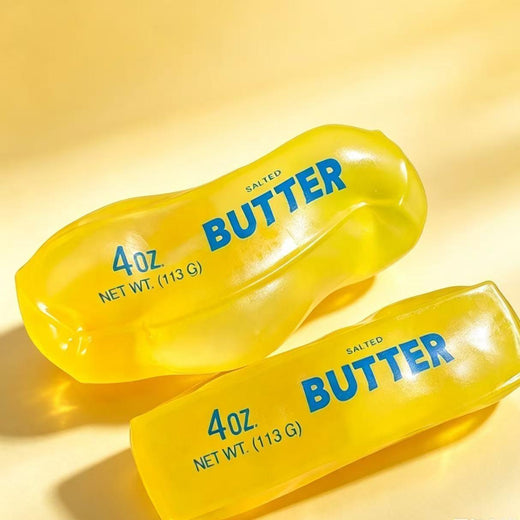 Butter stick, Batang Keju Fleksibel, BolehDibentuk, Diisi dengan Vaseline untukMelegakan Tekanan, Mainan Fidget SangatLembut untuk Melegakan Stres, 4 oz MentegaMasin, Tidak Melantun & Lembut untukMelegakan Stres